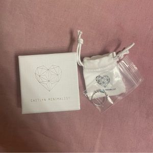 Caitlyn Minimalist Baguette birthstone ring 7